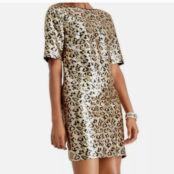 Betsey Johnson Size 2 Leapord Print Dress - Picture 1 of 4
